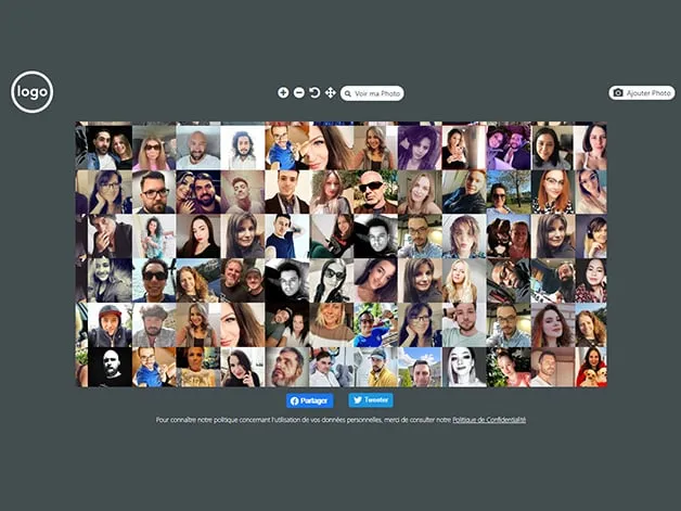 Animation mosaic photo online